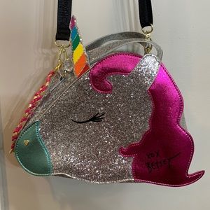 Betsey Johnson Rainbow Unicorn Insulated Cross Body Bag